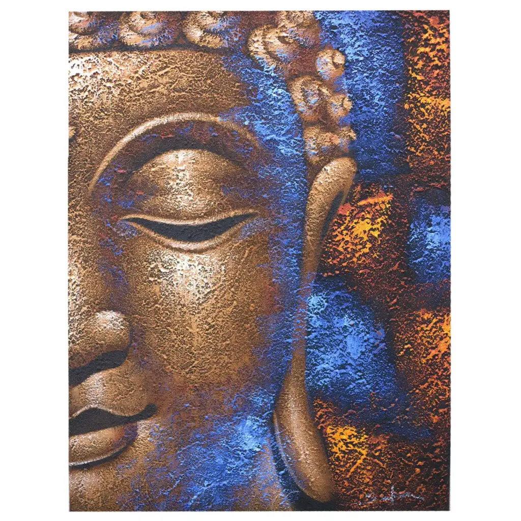 Buddha Painting – Copper Face | www.artisangoods.co.uk