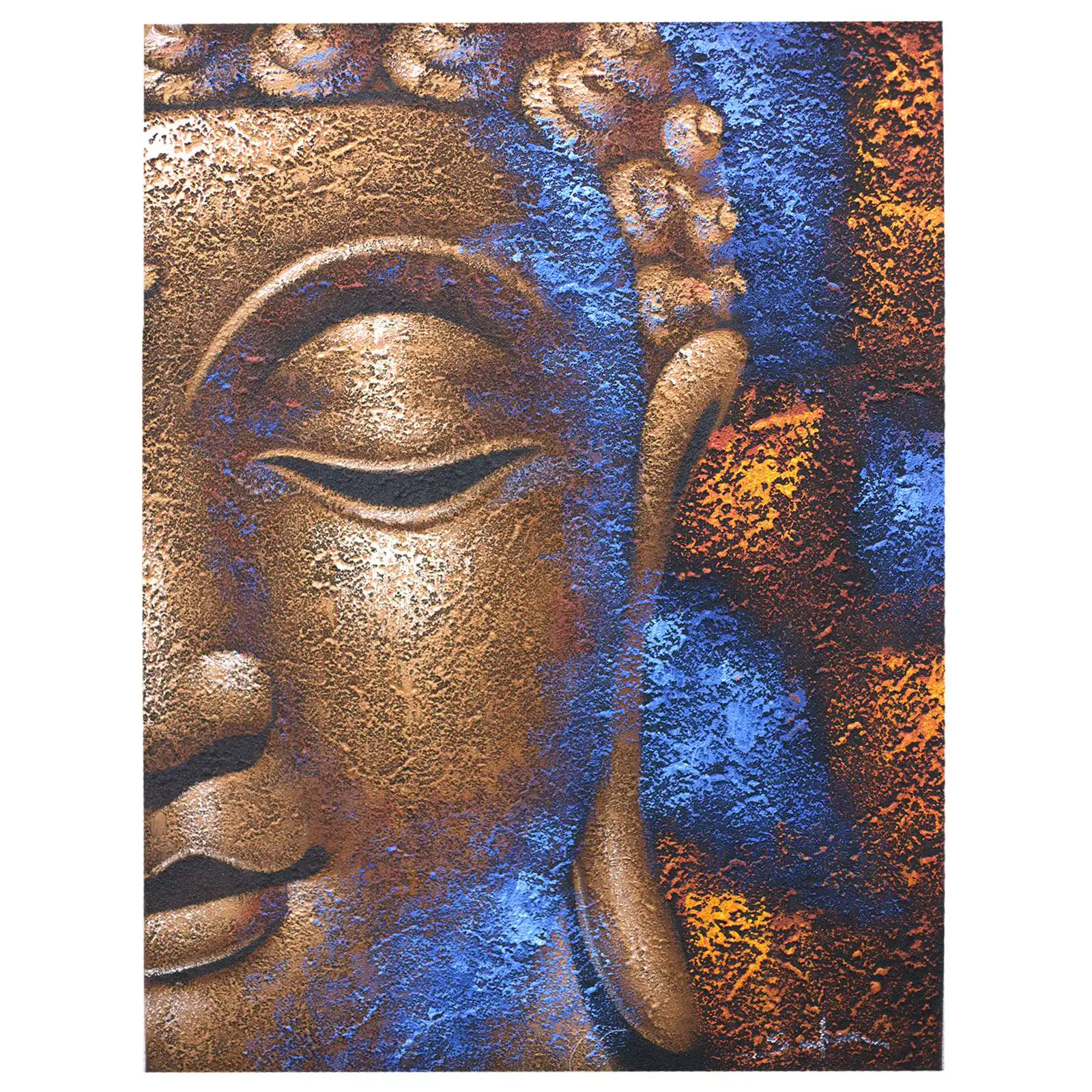 Buddha Painting – Copper Face | www.artisangoods.co.uk 2 Buddha Painting – Copper Face | www.artisangoods.co.uk 1