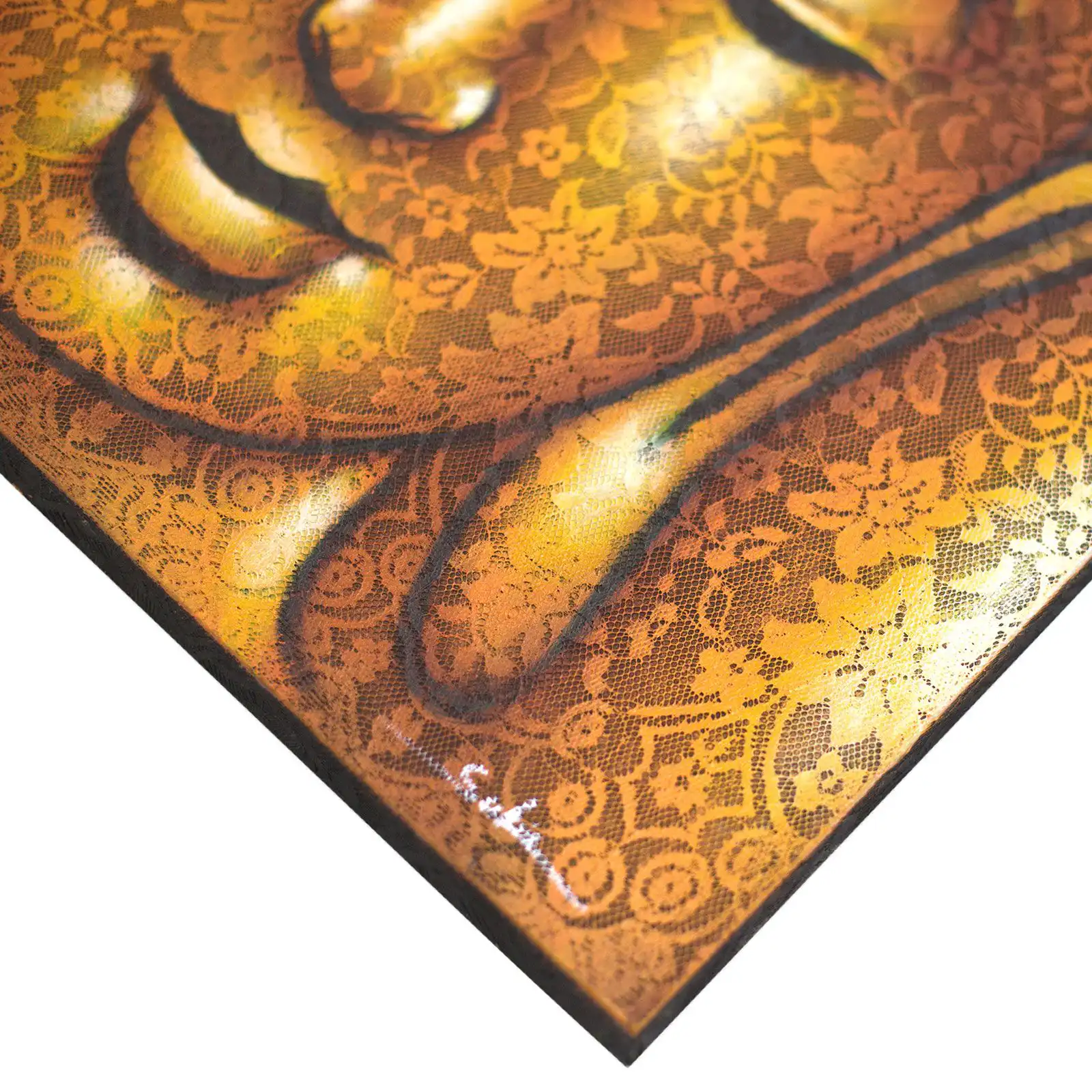 Buddha Painting – Gold Brocade Detail | www.artisangoods.co.uk 3 Buddha Painting – Gold Brocade Detail | www.artisangoods.co.uk 2