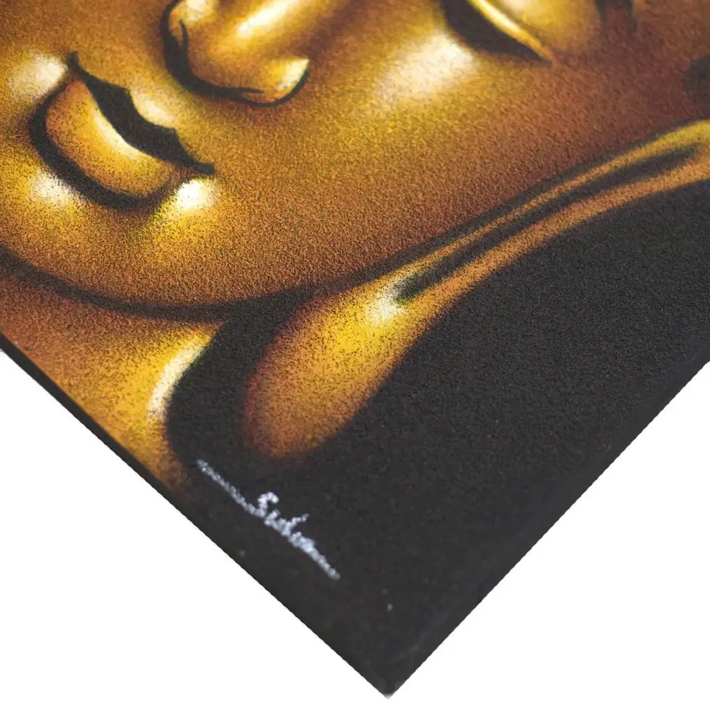 Buddha Painting – Gold Sand Finish | www.artisangoods.co.uk 2