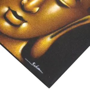 Buddha Painting – Gold Sand Finish | www.artisangoods.co.uk 2