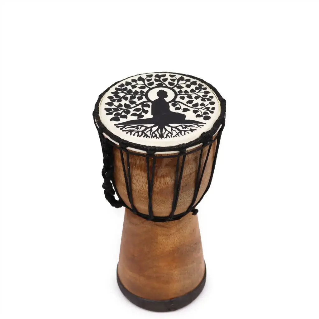 Buddha Wide Top Djembe Drum – 13cm | www.artisangoods.co.uk 3 Buddha Wide Top Djembe Drum – 13cm | www.artisangoods.co.uk 3