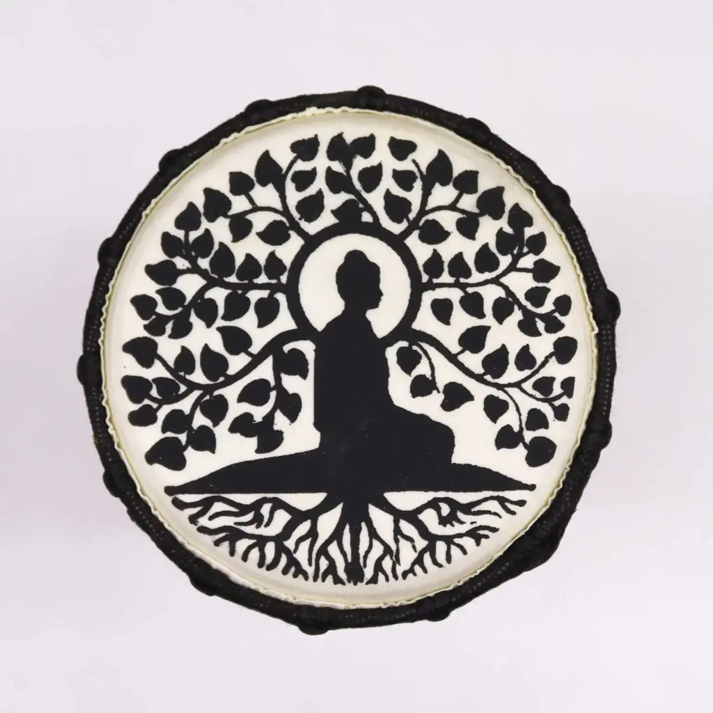 Buddha Wide Top Djembe Drum – 13cm | www.artisangoods.co.uk 2 Buddha Wide Top Djembe Drum – 13cm | www.artisangoods.co.uk 2