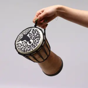 Buddha Wide Top Djembe Drum – 13cm | www.artisangoods.co.uk 5