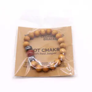 Cedarwood Root Chakra Bangle with Red Jasper | www.artisangoods.co.uk 4