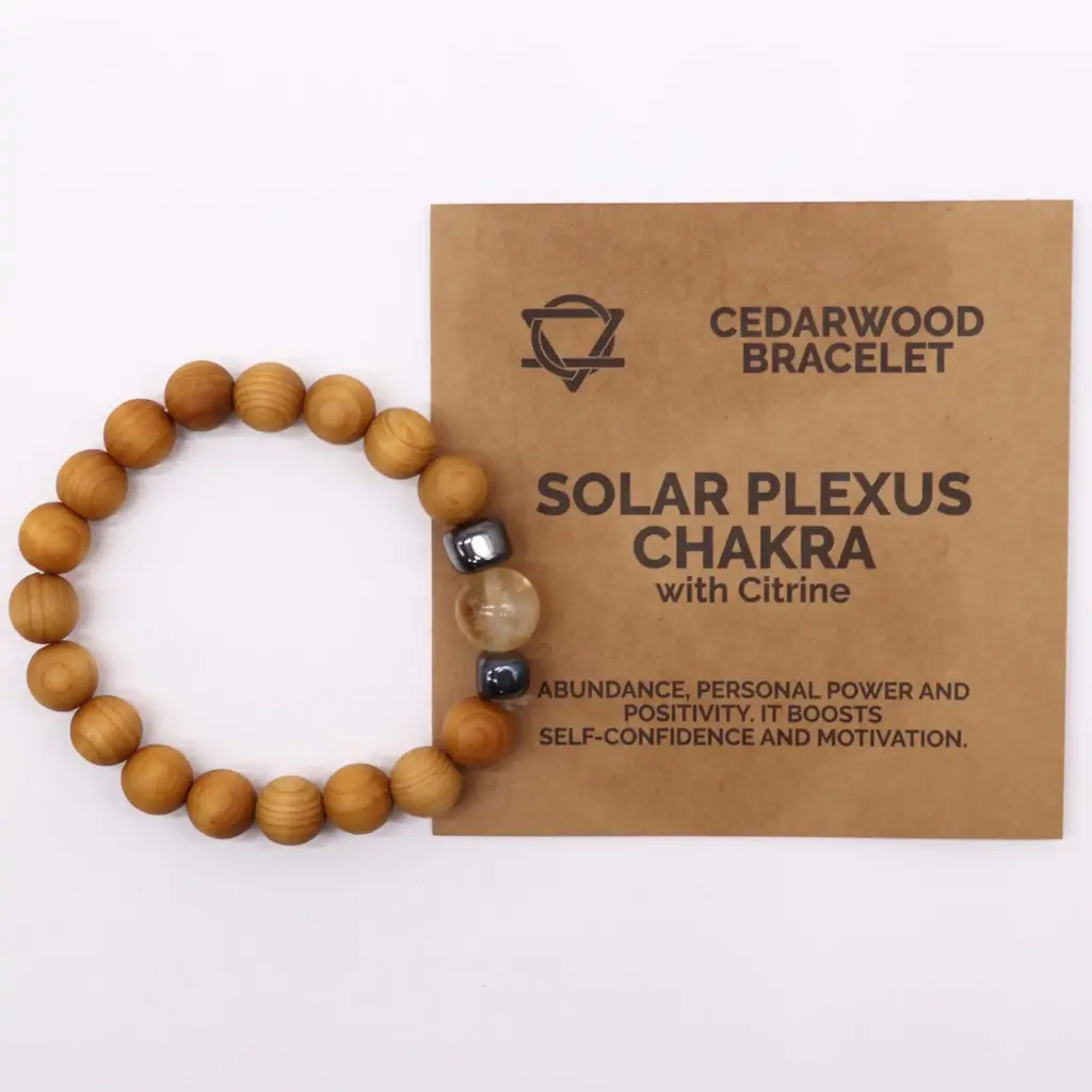 Cedarwood Solar Plexus Chakra Bangle with Citrine | www.artisangoods.co.uk 2 Cedarwood Solar Plexus Chakra Bangle with Citrine | www.artisangoods.co.uk 2