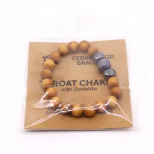Cedarwood Throat Chakra Bangle with Sodalite | www.artisangoods.co.uk 4