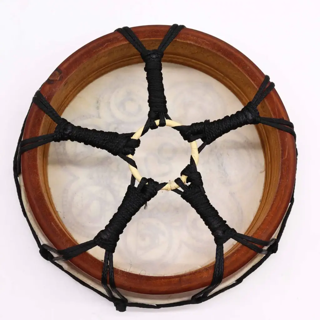 Chakra Shamanic Drum with Sticks – 25cm | www.artisangoods.co.uk