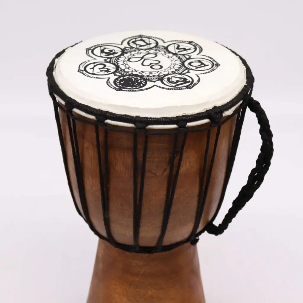Chakra Wide Top Djembe Drum – 17cm | www.artisangoods.co.uk 5