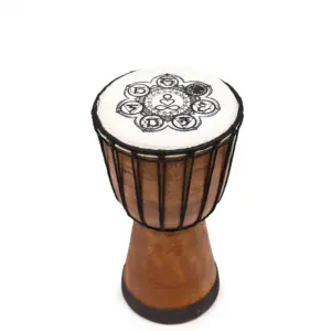 Chakra Wide Top Djembe Drum – 17cm | www.artisangoods.co.uk 2