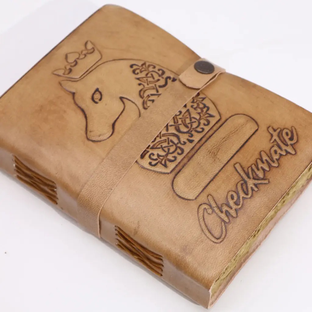 Checkmate Book – Light Tan – 200 pages decle-edged – 20x15cm | www.artisangoods.co.uk 2