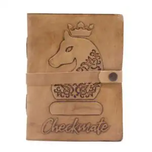 Checkmate Book – Light Tan – 200 pages decle-edged – 20x15cm | www.artisangoods.co.uk 1