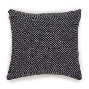 Classic Cushion Cover – Maze Black – 40x40cm | www.artisangoods.co.uk 1