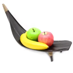Coconut Leaf Fruit Bowl Set – Chocolate | www.artisangoods.co.uk 5
