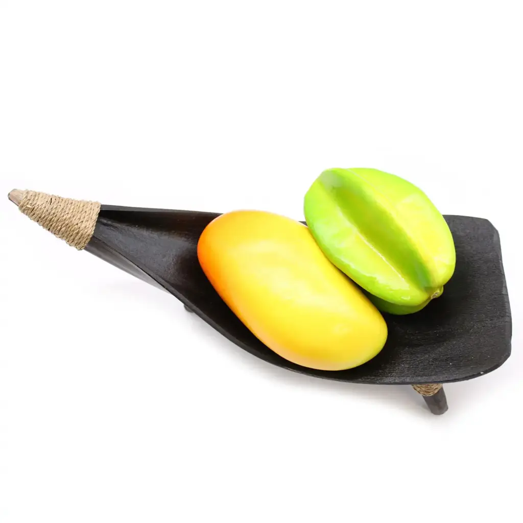 Coconut Leaf Fruit Bowl Set – Chocolate | www.artisangoods.co.uk 4