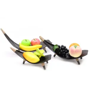 Coconut Leaf Fruit Bowl Set – Chocolate | www.artisangoods.co.uk 6