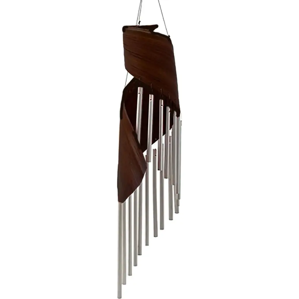 Coconut Leaf Wind Chimes – Chocolate | www.artisangoods.co.uk