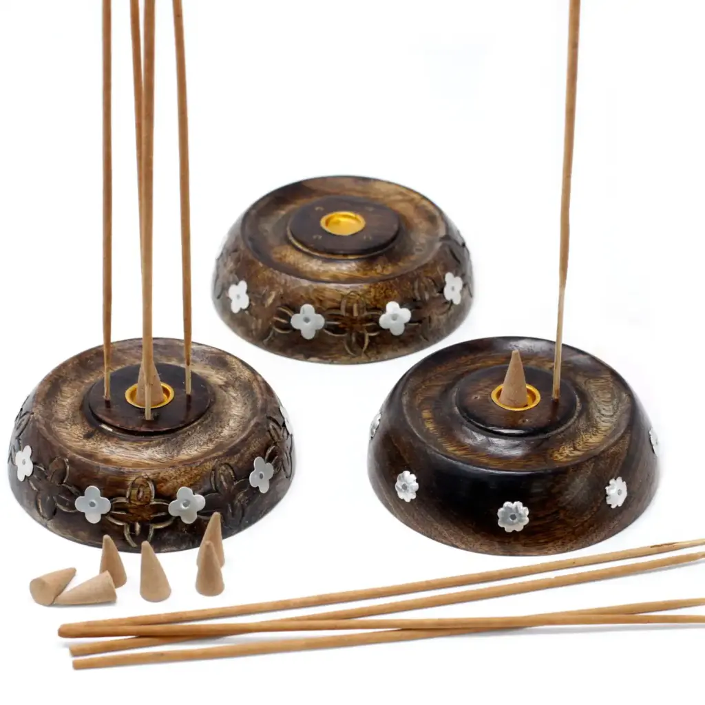 Cone & Stick Burner- Asst Design – Mango Wood | www.artisangoods.co.uk 3
