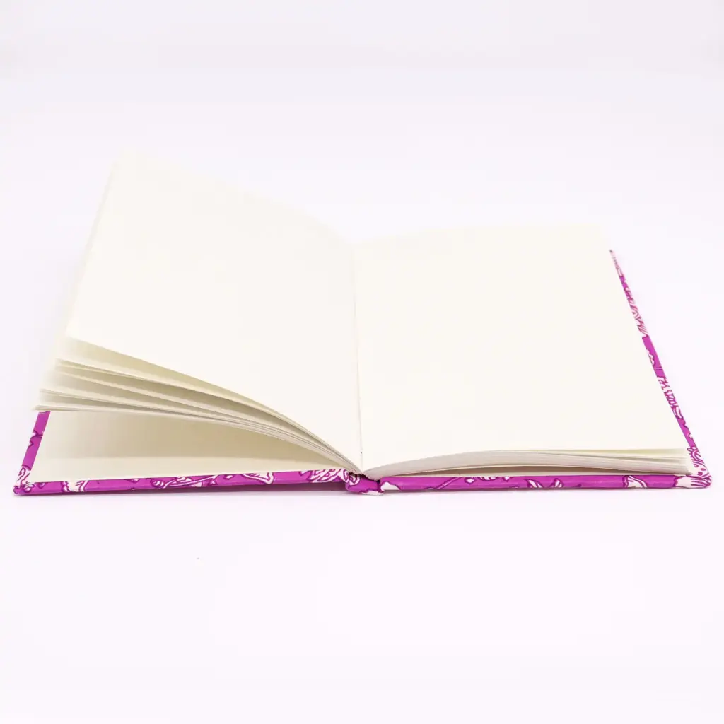 Cotton Bound Notebooks 20x15cm – 96 pages -Antique Fuchia | www.artisangoods.co.uk 2