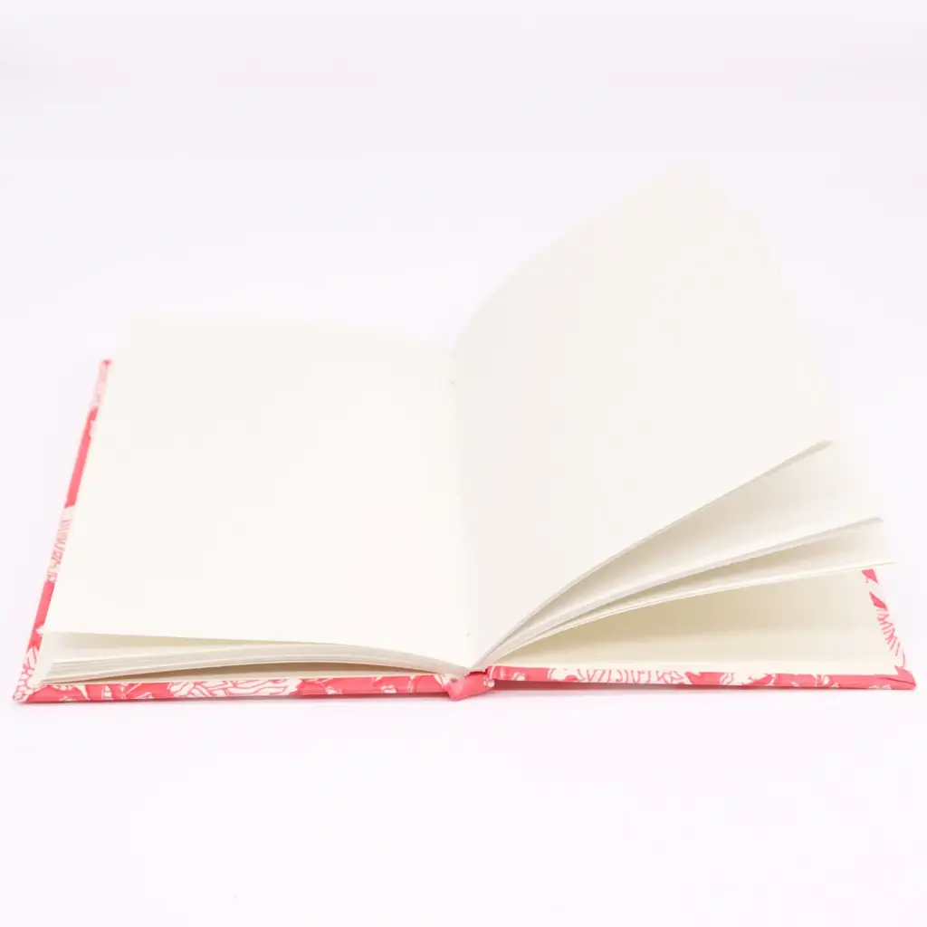 Cotton Bound Notebooks 20x15cm – 96 pages – Pink Floral | www.artisangoods.co.uk 2
