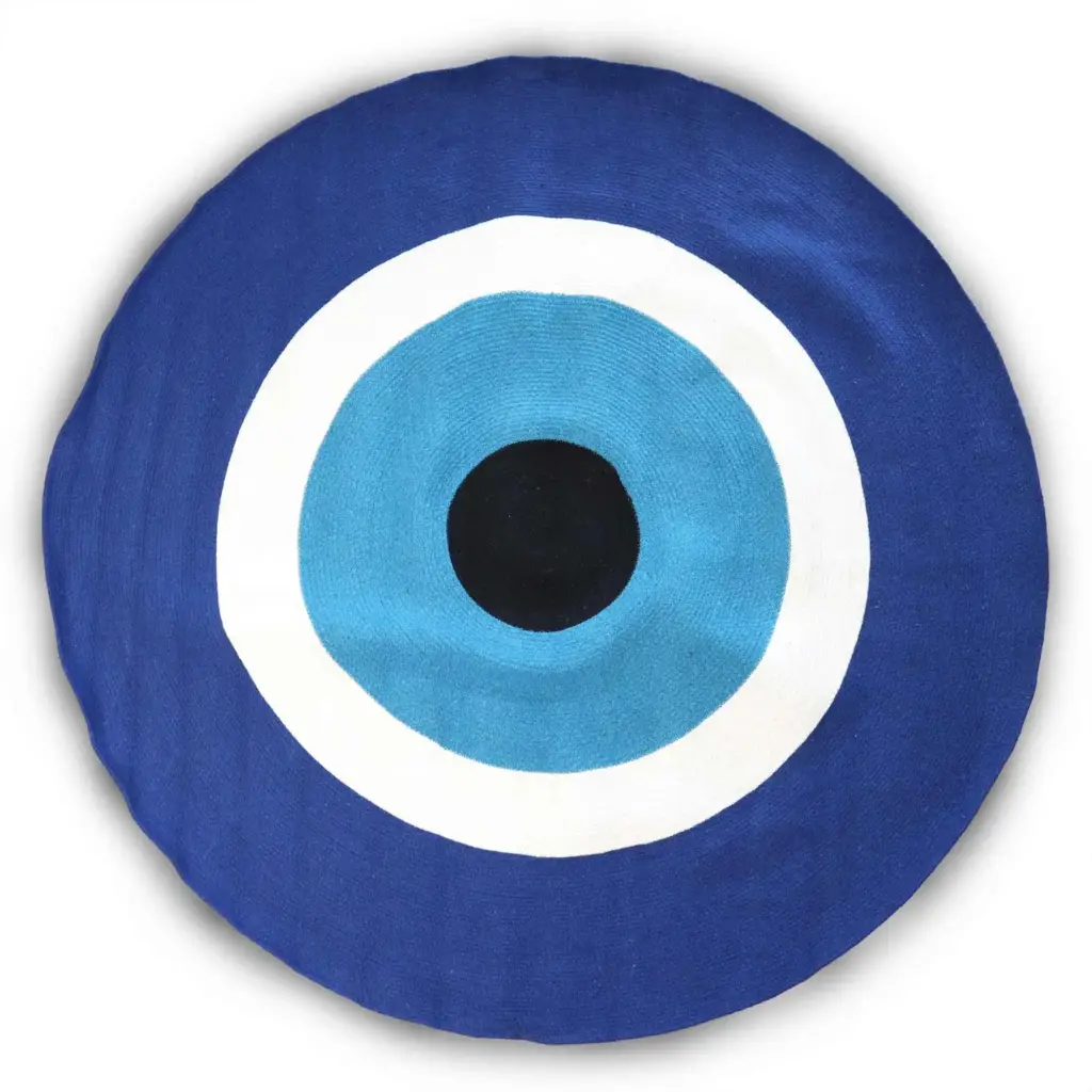 Cotton Rope Evil Eye Rug | www.artisangoods.co.uk