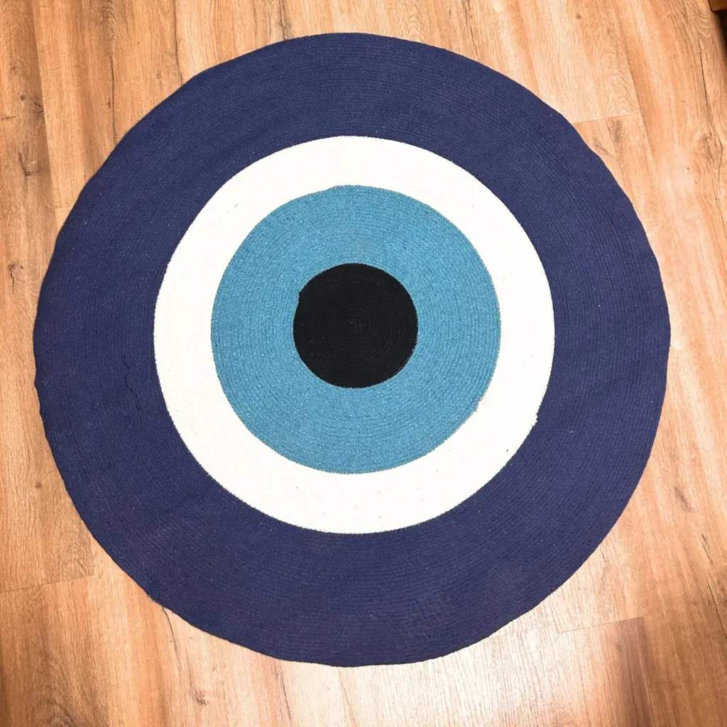 Cotton Rope Evil Eye Rug | www.artisangoods.co.uk