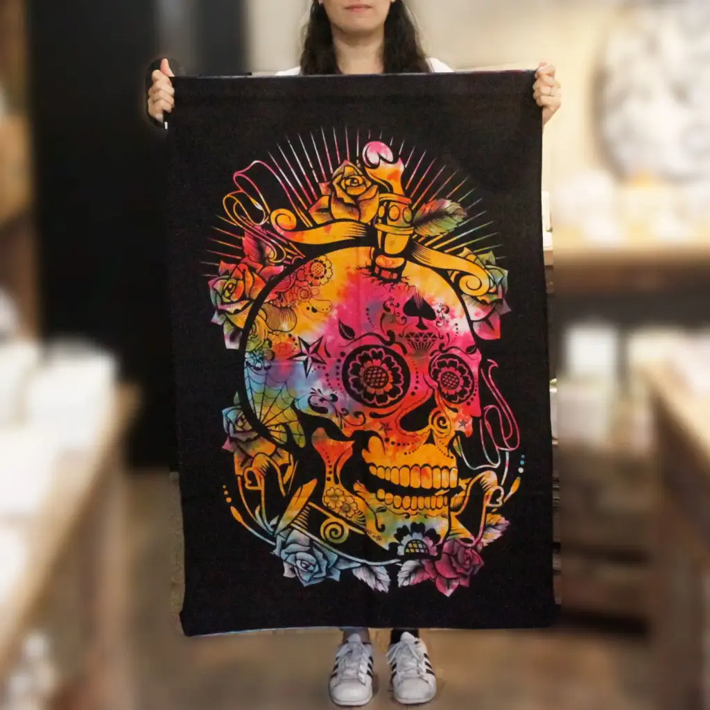 Cotton Wall Art – Day of the Dead Skull | www.artisangoods.co.uk 2 Cotton Wall Art – Day of the Dead Skull | www.artisangoods.co.uk 2