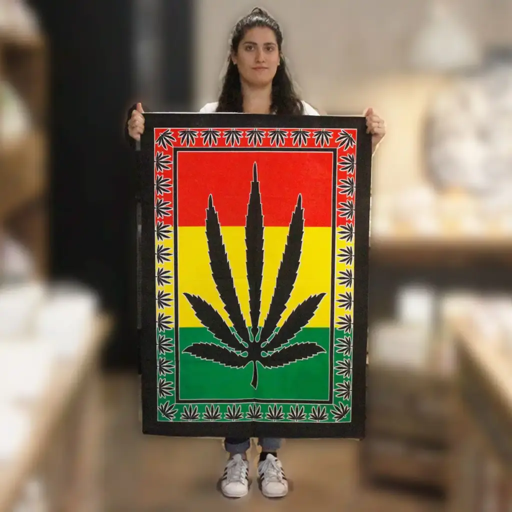 Cotton Wall Art – Herbal Leaf | www.artisangoods.co.uk 2
