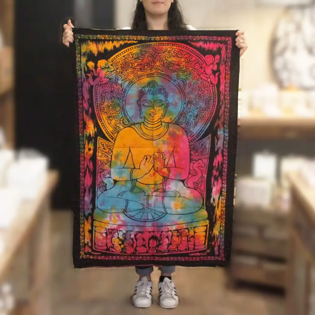 Cotton Wall Art – Peaceful Buddha | www.artisangoods.co.uk