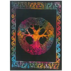 Cotton Wall Art – Tree with Adam & Eve | www.artisangoods.co.uk 1