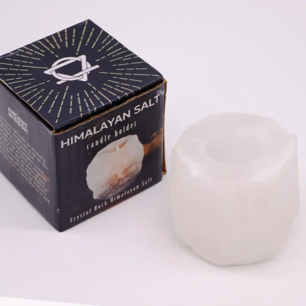 Crystal Rock Himalayan Salt Candle Holder 600-800g | www.artisangoods.co.uk 3