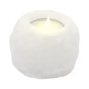 Crystal Rock Himalayan Salt Candle Holder 600-800g | www.artisangoods.co.uk 2