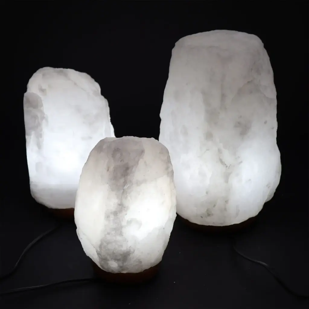 Crystal Rock Himalayan Salt Lamp – & Base apx 3-5kg | www.artisangoods.co.uk