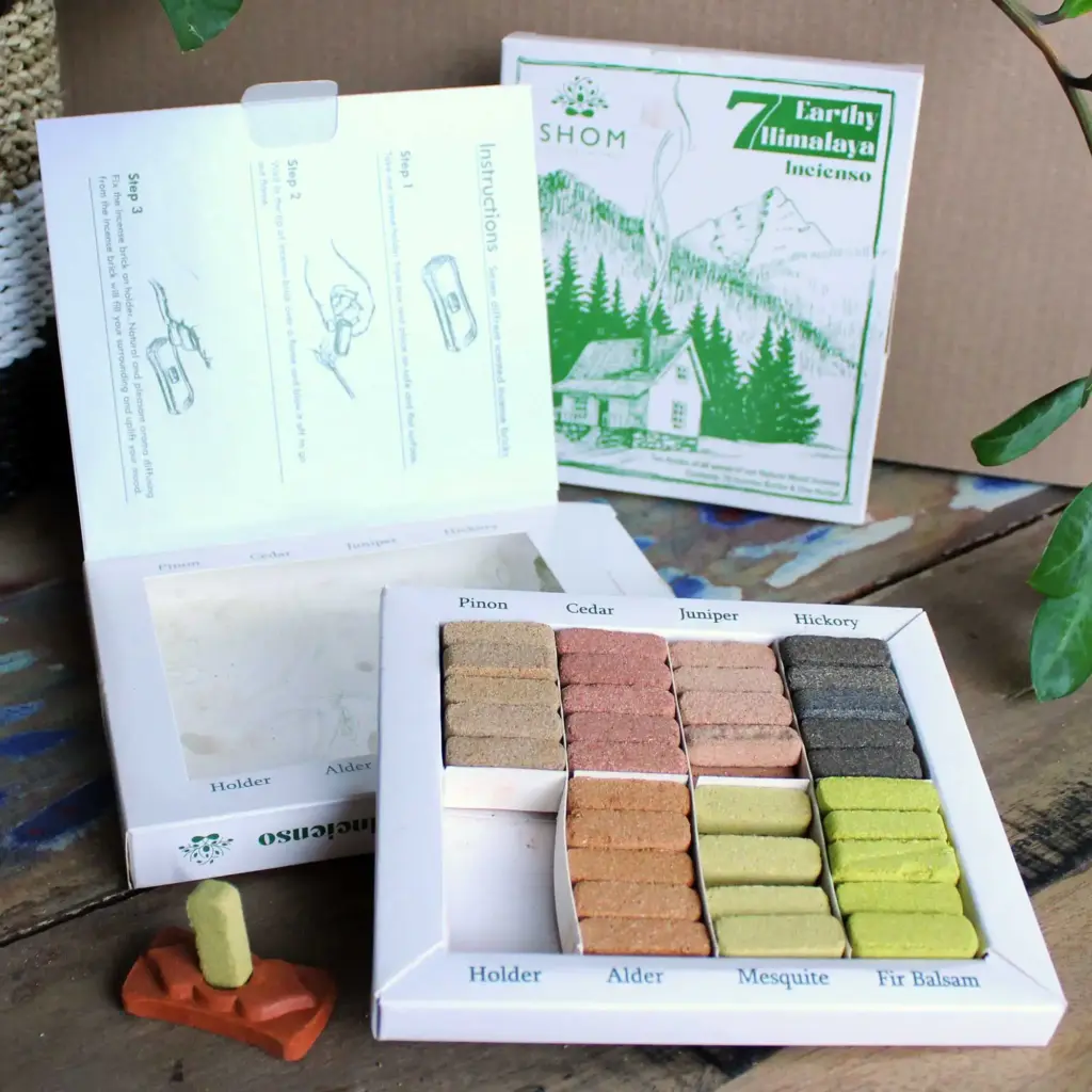 Display Set of 70 Incense Smudge Bricks and Burner – 7 Earthy Himalaya Incenso | www.artisangoods.co.uk 4 Display Set of 70 Incense Smudge Bricks and Burner – 7 Earthy Himalaya Incenso | www.artisangoods.co.uk 4