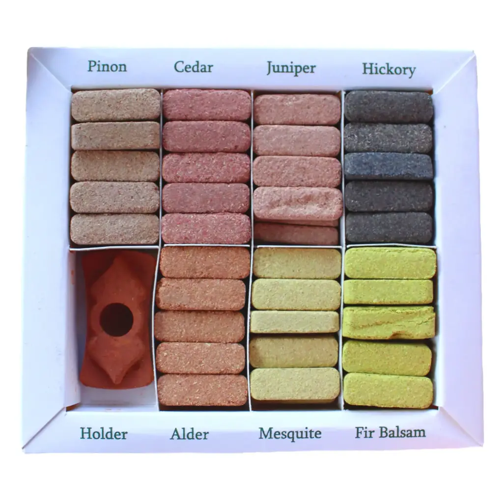 Display Set of 70 Incense Smudge Bricks and Burner – 7 Earthy Himalaya Incenso | www.artisangoods.co.uk 2 Display Set of 70 Incense Smudge Bricks and Burner – 7 Earthy Himalaya Incenso | www.artisangoods.co.uk 2