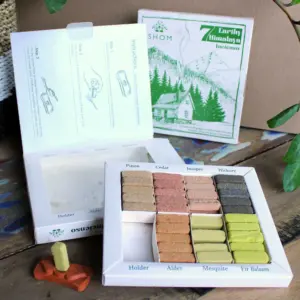 Display Set of 70 Incense Smudge Bricks and Burner – 7 Earthy Himalaya Incenso | www.artisangoods.co.uk 4
