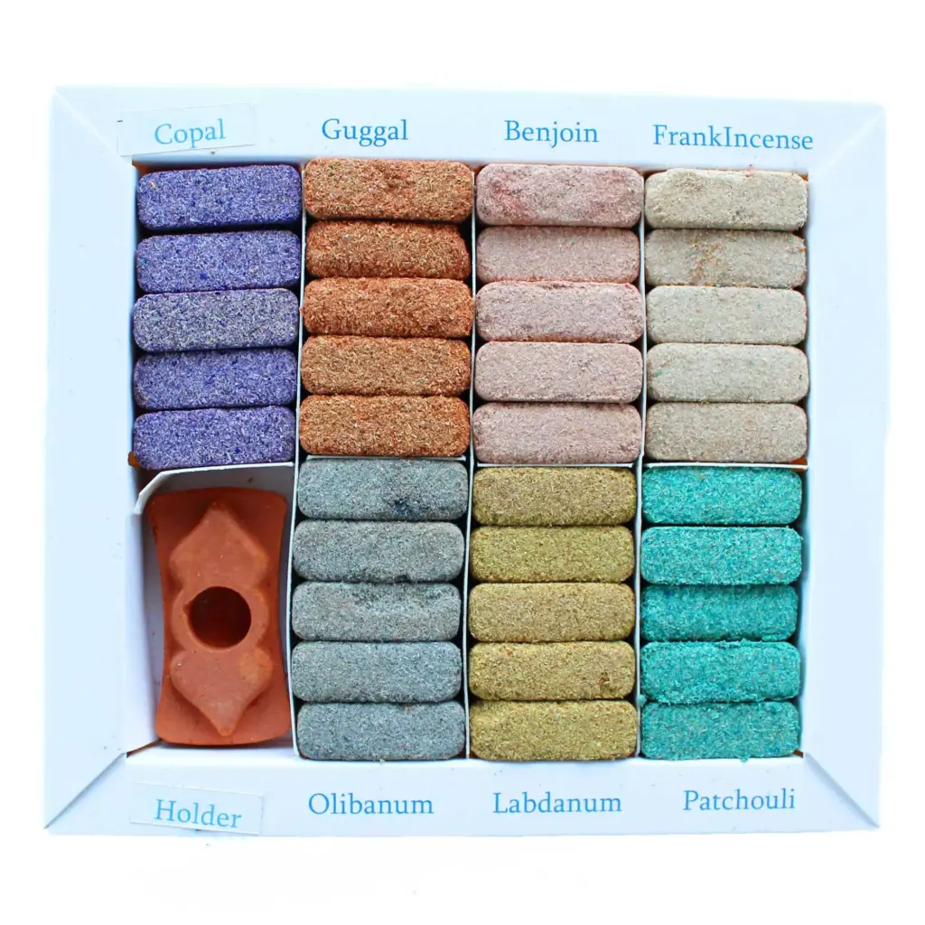 Display Set of 70 Incense Smudge Bricks and Burner – Wild West | www.artisangoods.co.uk 2