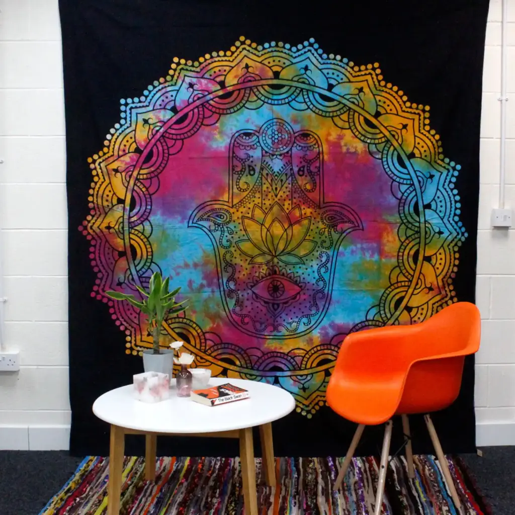 Double Cotton Bedspread + Wall Hanging – Black Hamsa | www.artisangoods.co.uk 3 Double Cotton Bedspread + Wall Hanging – Black Hamsa | www.artisangoods.co.uk 3