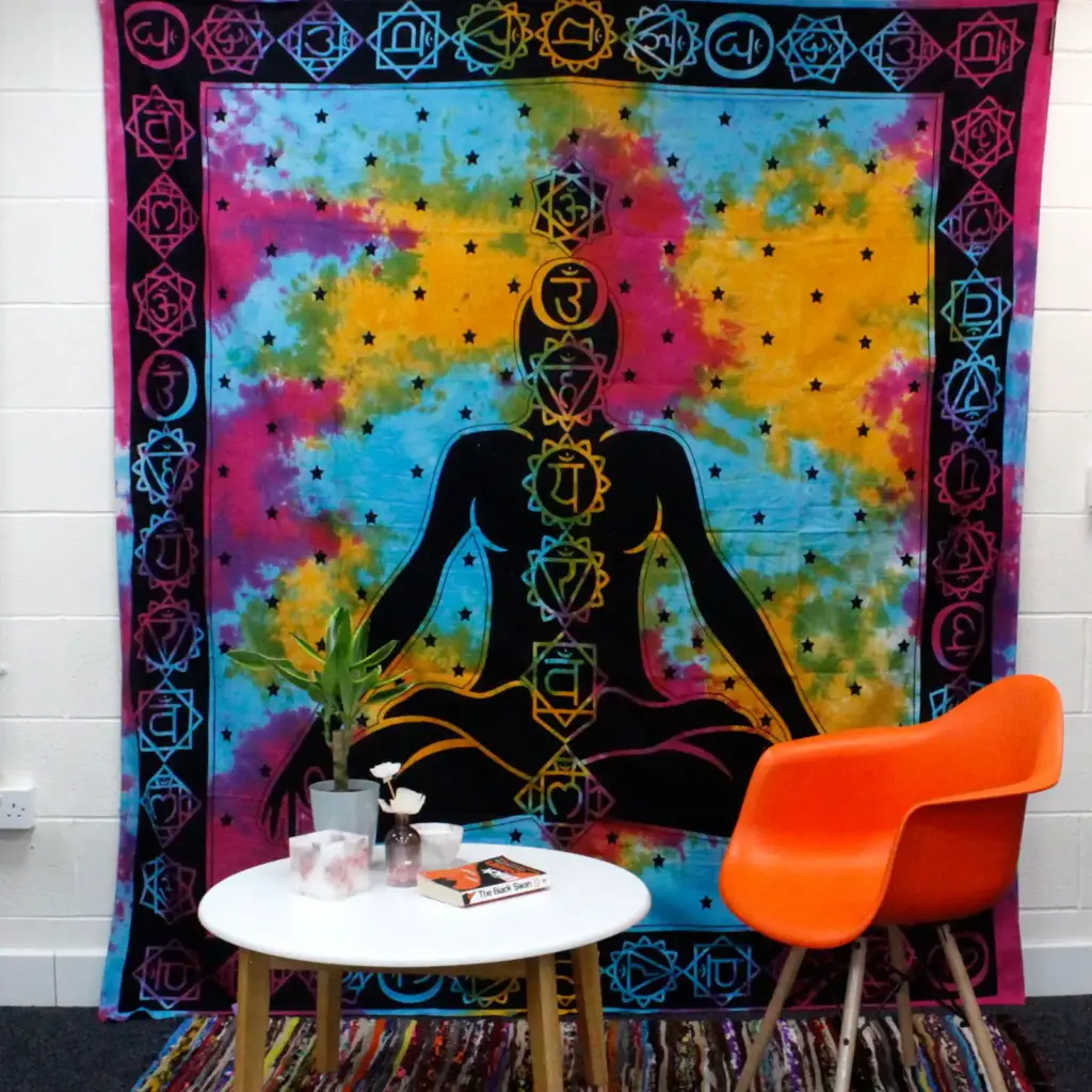 Double Cotton Bedspread + Wall Hanging – Chakra Buddha | www.artisangoods.co.uk 3 Double Cotton Bedspread + Wall Hanging – Chakra Buddha | www.artisangoods.co.uk 3