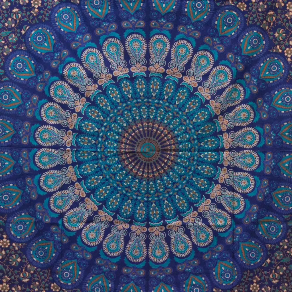 Double Cotton Bedspread + Wall Hanging – Classic Mandala | www.artisangoods.co.uk 2 Double Cotton Bedspread + Wall Hanging – Classic Mandala | www.artisangoods.co.uk 2