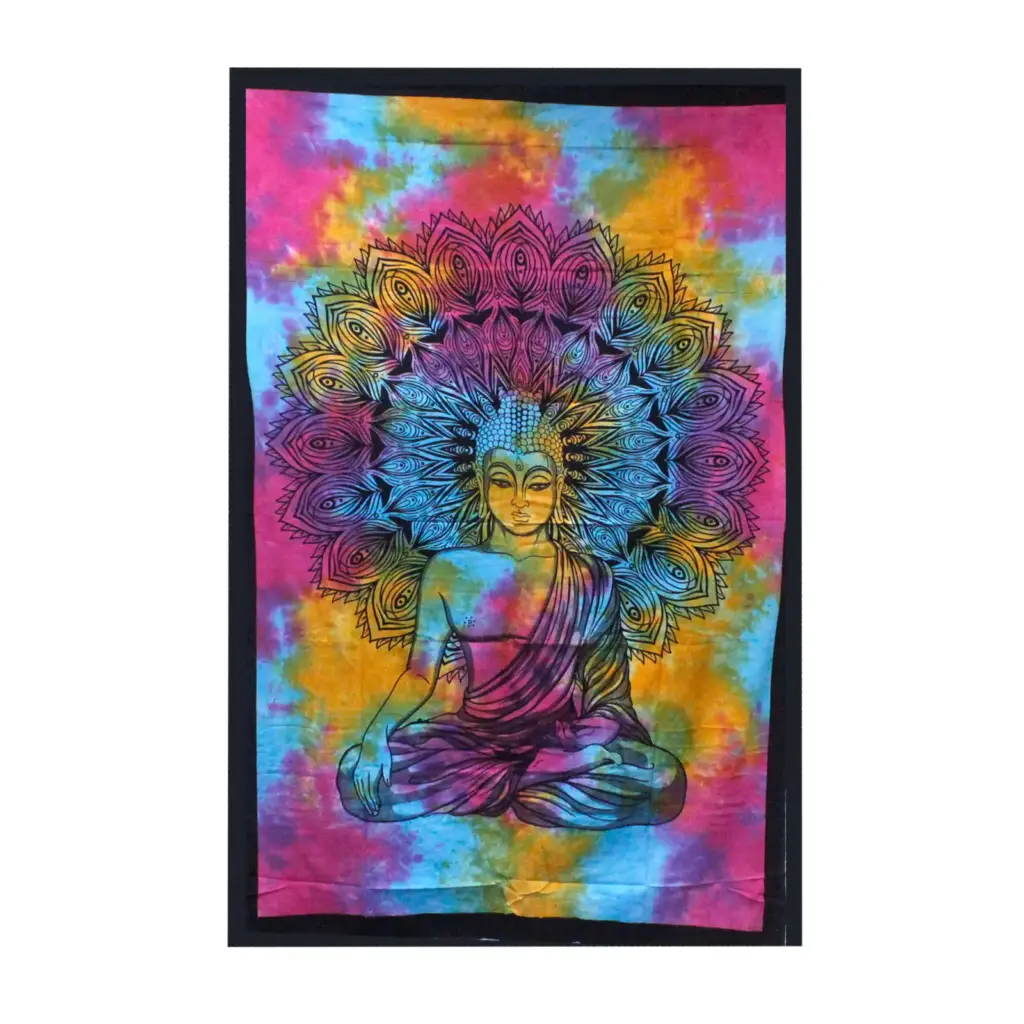 Double Cotton Bedspread + Wall Hanging – Peaceful Buddha | www.artisangoods.co.uk 4 Double Cotton Bedspread + Wall Hanging – Peaceful Buddha | www.artisangoods.co.uk 4