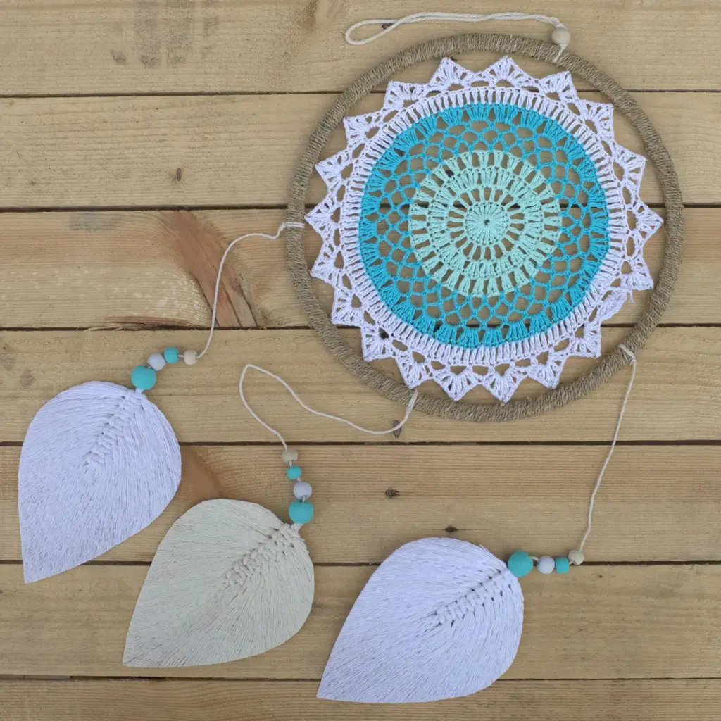 Dream Catcher – Large Turquoise Elemental Spirits | www.artisangoods.co.uk 3