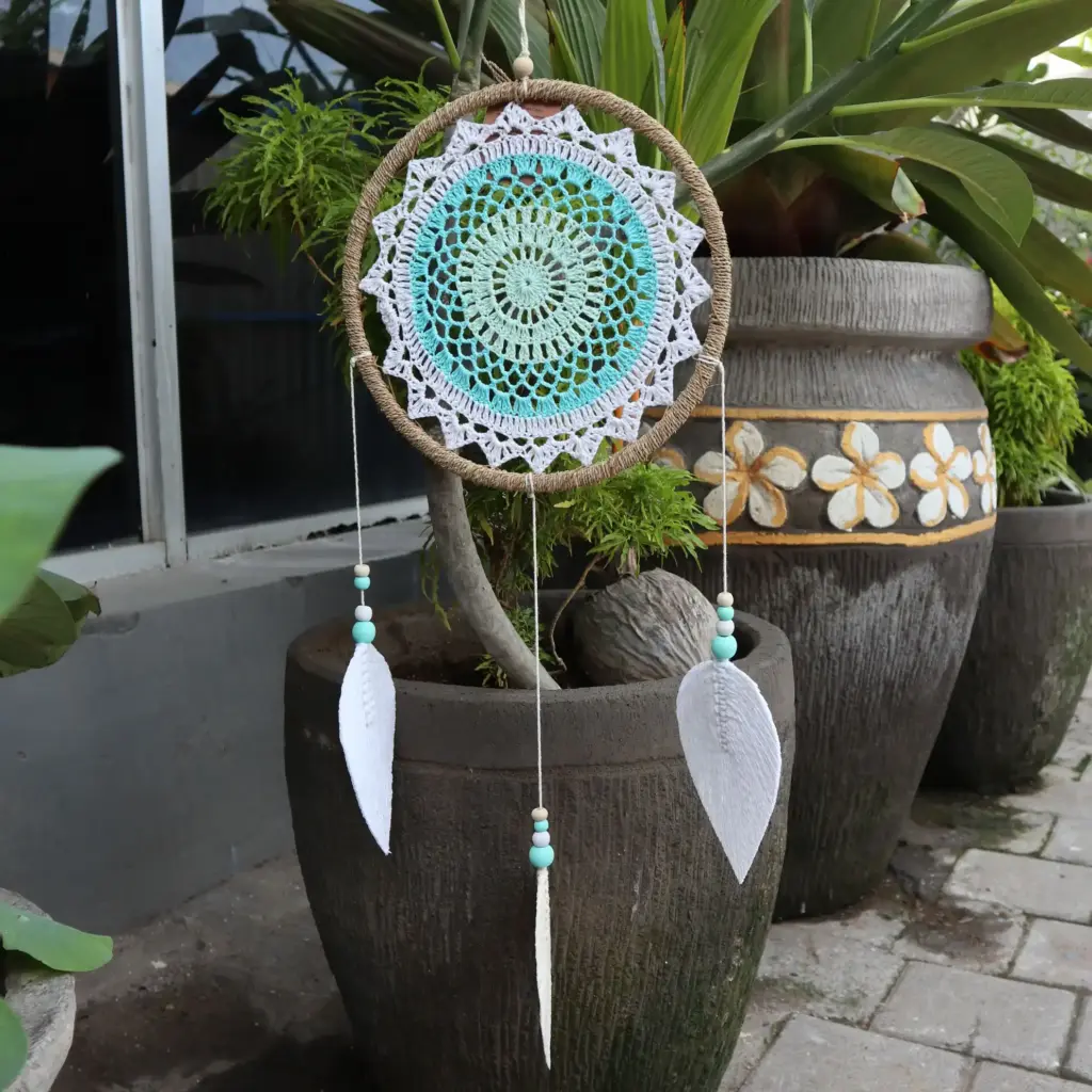 Dream Catcher – Large Turquoise Elemental Spirits | www.artisangoods.co.uk 2