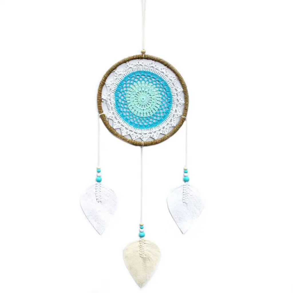 Dream Catcher – Large Turquoise Elemental Spirits | www.artisangoods.co.uk
