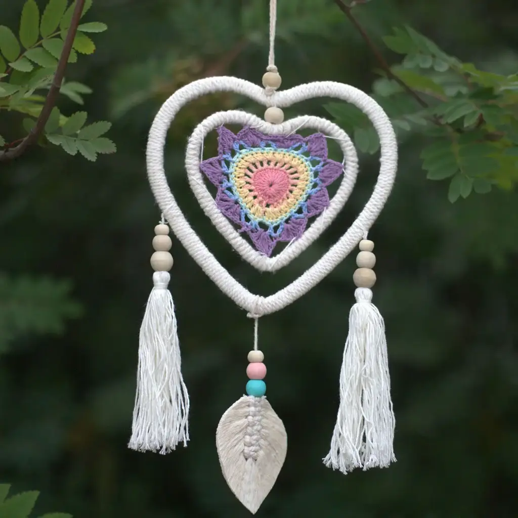Dream Catcher – Medium Multi Heart in Heart | www.artisangoods.co.uk Dream Catcher – Medium Multi Heart in Heart | www.artisangoods.co.uk