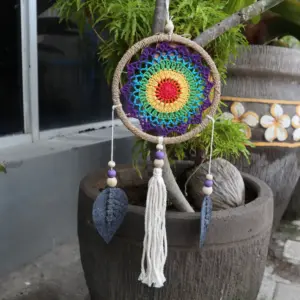 Dream Catcher – Medium Rainbow Elemental Spirits | www.artisangoods.co.uk 2