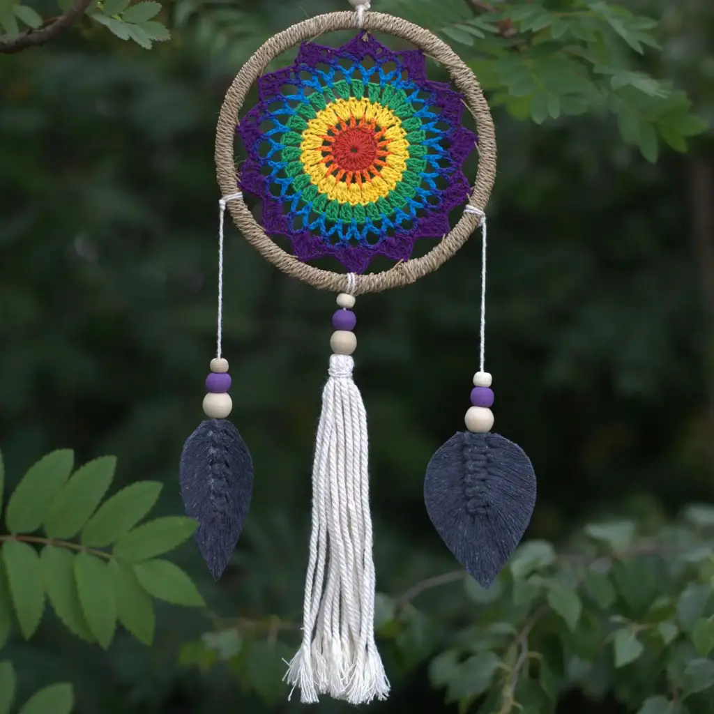 Dream Catcher – Medium Rainbow Elemental Spirits | www.artisangoods.co.uk