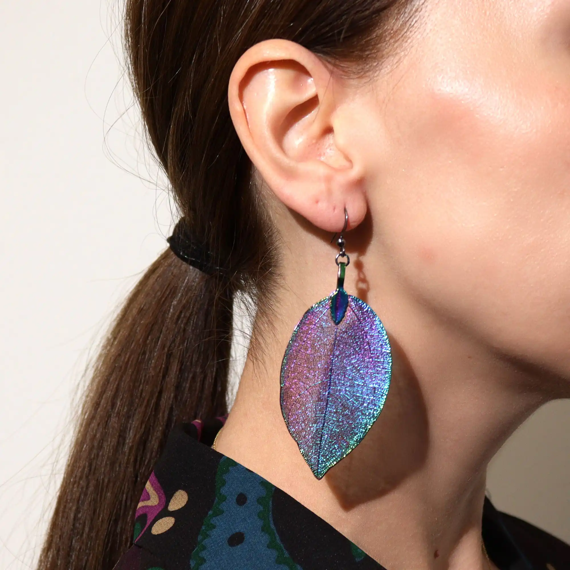 Earrings – Bravery Leaf – Multicoloured | www.artisangoods.co.uk 4 Earrings – Bravery Leaf – Multicoloured | www.artisangoods.co.uk 3