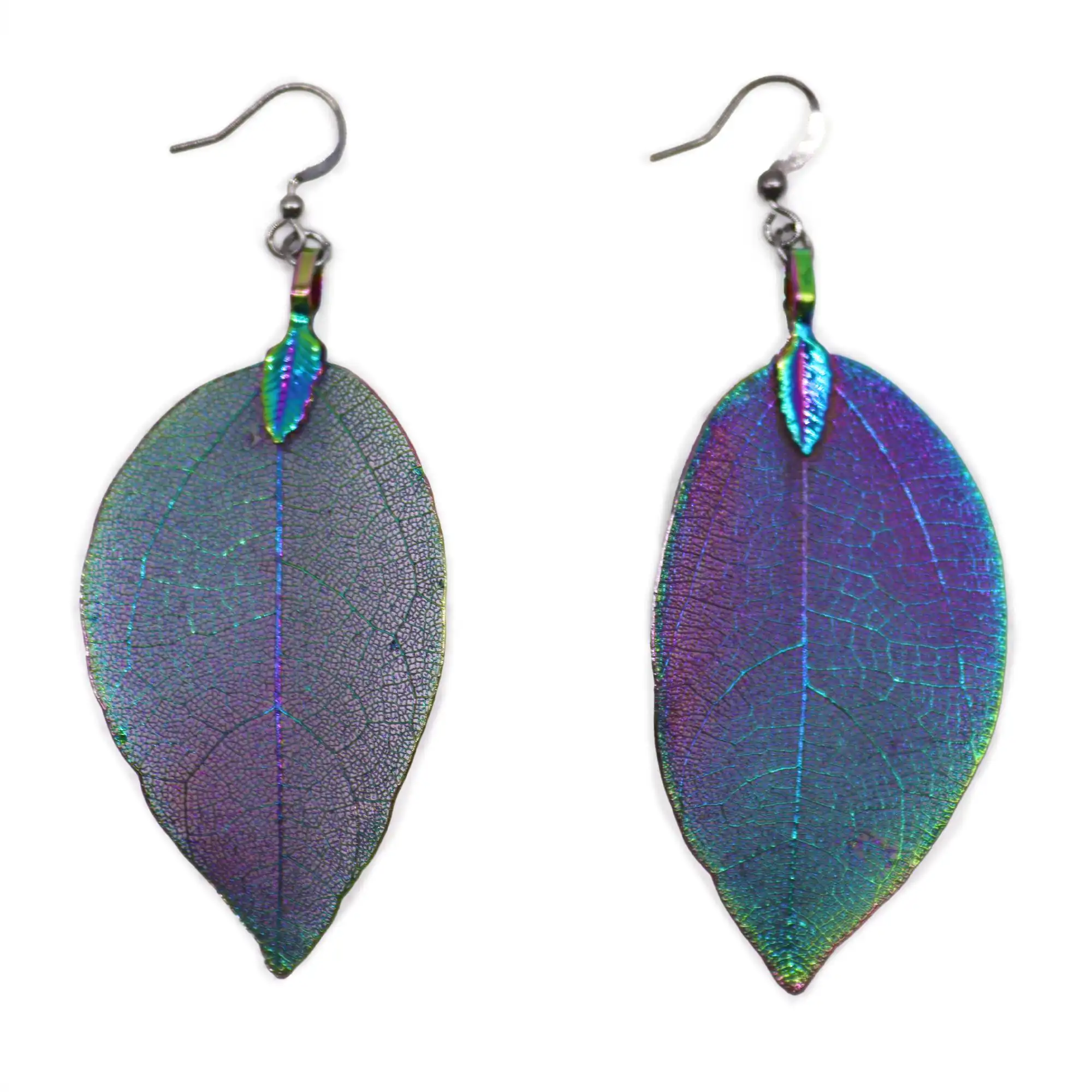 Earrings – Bravery Leaf – Multicoloured | www.artisangoods.co.uk 2 Earrings – Bravery Leaf – Multicoloured | www.artisangoods.co.uk 1