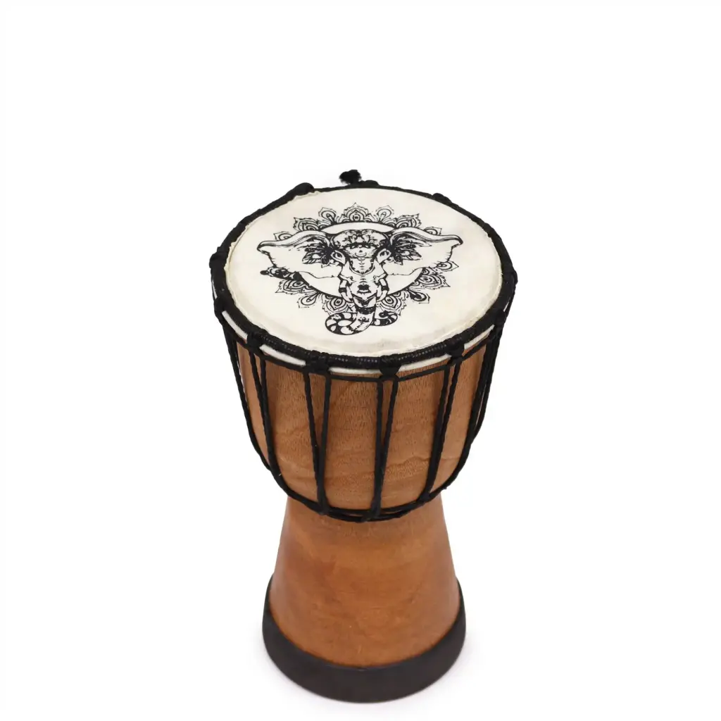 Elephant Wide Top Djembe Drum – 20cm | www.artisangoods.co.uk 3
